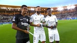 Knauff, Vinícius Júnior e Benzema recebem prémios