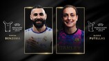 2021/22 winners Karim Benzema and Alexia Putellas