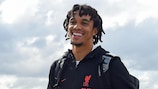 Liverpool's Trent Alexander-Arnold touches down in Naples