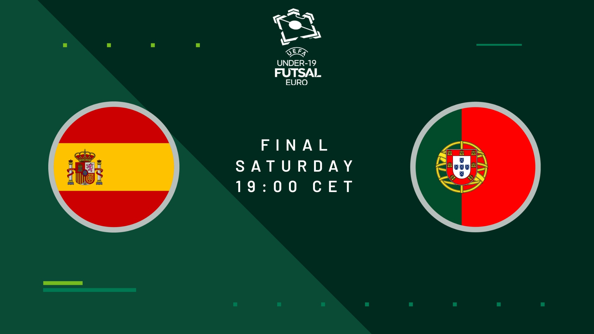 Conheça os finalistas do EURO de Futsal Sub-19: Espanha x Portugal |  U19 Futsal EURO