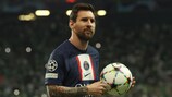 Lionel Messi marcou pela primeira vez na UEFA Champions League 2022/23 na visita do Paris ao Maccabi Haifa