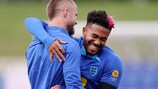 Reece James and Eric Dier share a joke in training, but England have less to smile about