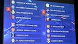The four UEFA Women's Chanpions League groups
