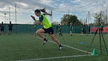 The referees undertook fitness training at their pre-season course in Nice 