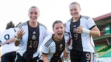 Alemania celebra el gol contra Turquía