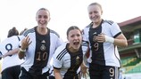 L'esultanza della Germania per un gol alla Turchia