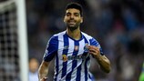 Mehdi Taremi festeja o primeiro golo do Porto frente ao Atlético