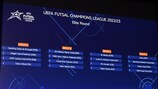 Die vier Gruppensieger erreichen die Endrunde der Futsal Champions League