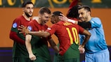 Portugal tem lugar garantido pelo menos no play.-off após derrotar a Lituânia por 2-0