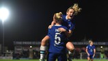 Sophie Ingle y Erin Cuthbert marcaron para que el Chelsea venciera al Madrid y se acercara a los cuartos de final