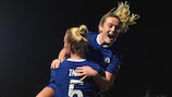 Sophie Ingle and Erin Cuthbert scored as Chelsea beat Madrid to close in on the knockout phase