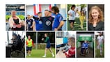 Just some of the disabled staff working in European football