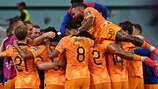 The Netherlands were the first side through to the quarter-finals