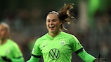 Ewa Pajor traf zweimal für Wolfsburg und sicherte das Weiterkommen