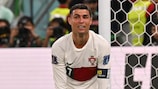 Расстроенный Криштиану Роналду после поражения Португалии в 1/4 финала