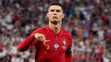 Cristiano Ronaldo after scoring against France at UEFA EURO 2020