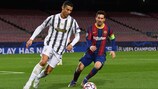 Cristiano Ronaldo e Lionel Messi nell'ultimo confronto ufficiale (fase a gironi di UEFA Champions League 2020/21)