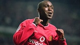 Andy Cole scored a hat-trick for Manchester United in the highest-scoring UEFA Champions League matchweek, during the 2000/01 group stage