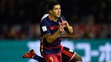 Luis Suárez celebrating a goal at the Club World Cup