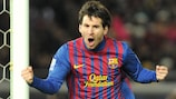 Lionel Messi celebrates a goal at the Club World Cup