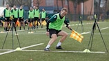The assistant referees undergo specific training at UEFA courses
