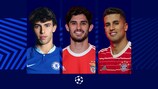João Félix (Chelsea), Gonçalo Guedes (Benfica) e João Cancelo (Bayern) são caras novas nas suas novas equipas