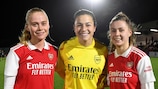 Kathrine Kühl, Sabrina D'Angelo et Victoria Pelova ont toutes signé à Arsenal en janvier.