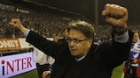 Miroslav Blažević celebrates one of his many victories as a coach