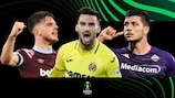 Declan Rice (West Ham), Álex Baena (Villarreal) e Luka Jović (Fiorentina)