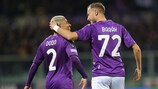 Dodô und Antonín Barák feiern Fiorentinas Siegtreffer gegen Sivasspor