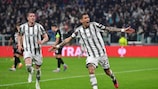 Angel Di Maria bejubelt sein entscheidendes Tor für Juventus