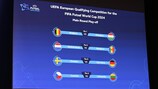 Las cuatro eliminatorias de los play-offs de la ronda principal de clasificación de la Copa Mundial de Fútbol Sala