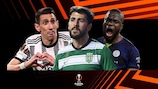 Juventus' Ángel Di María, Sporting CPs Paulinho und Fenerbahçes Enner Valencia