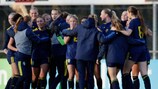 Suecia celebra la victoria ante Países Bajos