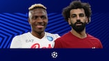 Napolis Victor Osimhen und Liverpools Mohamed Salah