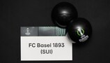 NYON, SWITZERLAND - MARCH 17: A detailed view of the card of FC Basel 1893 ahead of during the UEFA Europa Conference League 2022/23 Quarter-finals and Semi-finals Draw at the UEFA Headquarters, The House of the European Football, on March 17, 2023, in Nyon, Switzerland. (Photo by Kristian Skeie - UEFA/UEFA via Getty Images)