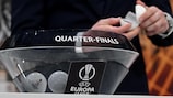 The UEFA Europa League final quarter-final draw being conducted in Nyon