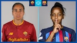 Roma's Andressa Alves faces her old club Barcelona and Brazil colleague Geyse, at least a potential wildcard from the bench