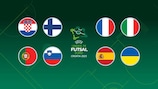 Croacia, Finlandia, Portugal, Eslovenia, Francia, Italia, España y Ucrania competirán por el título