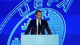  UEFA President Aleksander Čeferin addresses the 47th Ordinary UEFA Congress