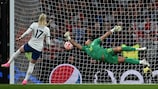 Watch England's winning penalty