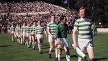 Billy McNeill, capitão do Celtic, lidera os Leões de Lisboa antes da final da Taça dos Campeões Europeus de 1967