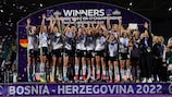 A Alemanha detém o recorde de títulos, com oito conquistas