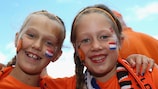 Young Dutch fans at UEFA Women's EURO 2022