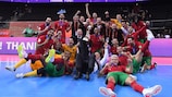 Portugal venció a la vigente campeona, Argentina, y ganó la Copa del Mundo de Fútbol Sala 2021