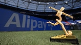 UEFA Top Scorer trophy presented by Alipay