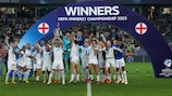 A Inglaterra comemora a conquista do seu primeiro título de Sub-21 em 39 anos