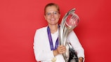 Sarina Wiegman won with England in 2022, completing a unique double after her 2017 triumph as Netherlands coach