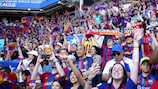 There was a sell-out crowd at this year's Women's Champions League final 
