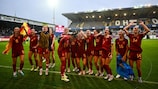 L'Espagne célèbre sa victoire finale à l'EURO féminin U19.